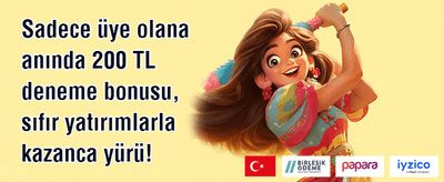 İlk Yatırıma %100 Eşleşme promotion banner
